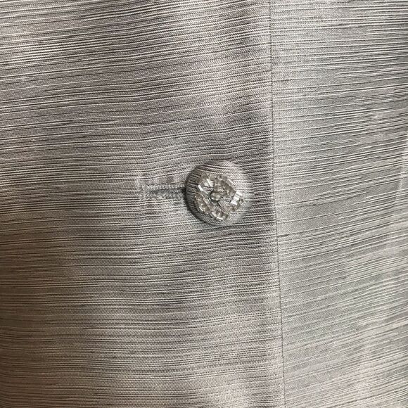 Kasper Skirt Suit Women's Size 6 Silver Metallic 2-Piece Set Skirt & Blazer NWT - Picture 8 of 15